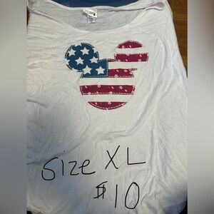 Patriotic Mickey Mouse Shirt - White